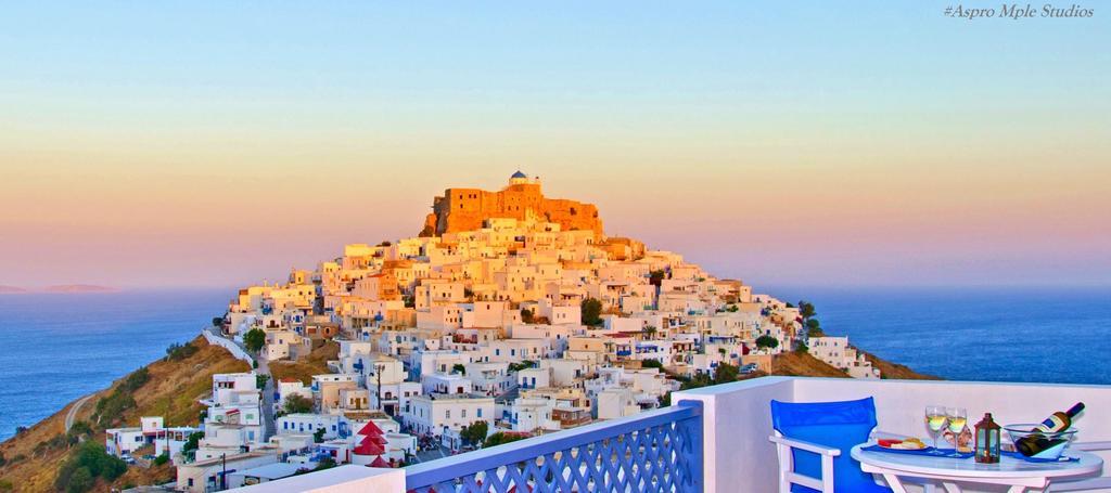شقة Aspro Mple Astypálaia الغرفة الصورة
